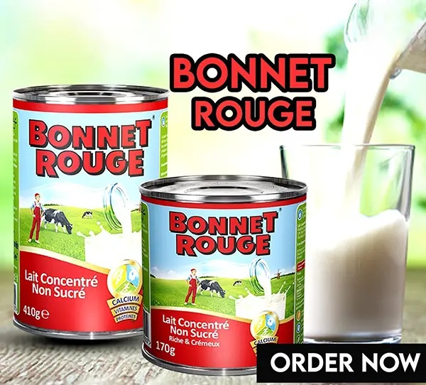 Lait Concentré Evaporated Milk Bonnet Rouge