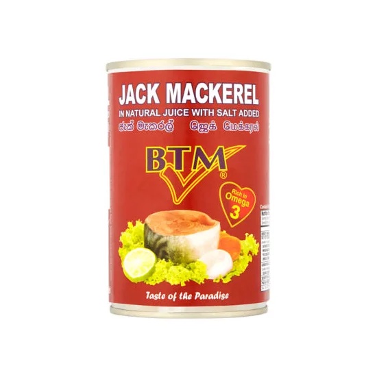 Jack Mackerel Natural BTM 425g