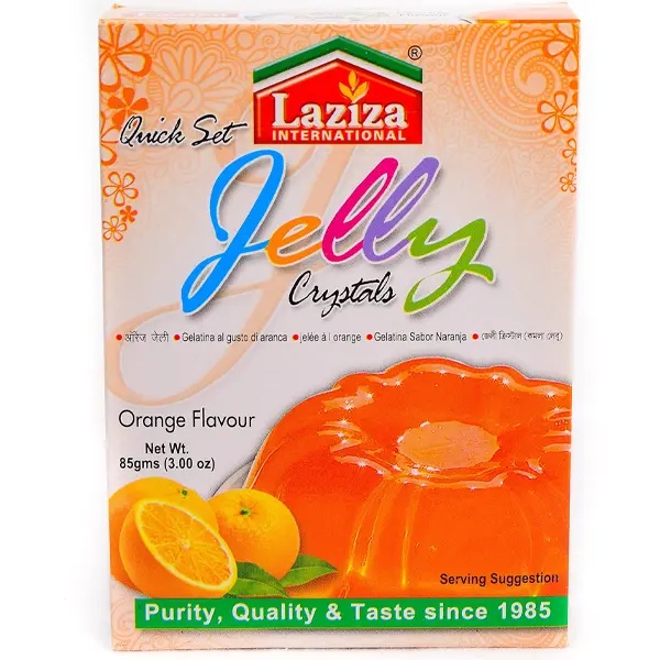 Jelly Crystals Orange Flavour Laziza 85g