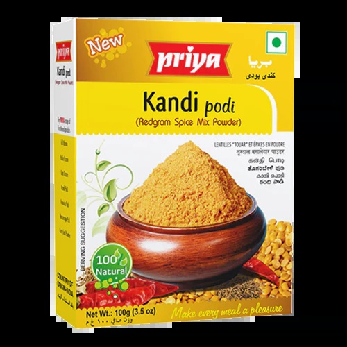 Kandi Podi / Redgram Spice Mix Powder Priya 100g