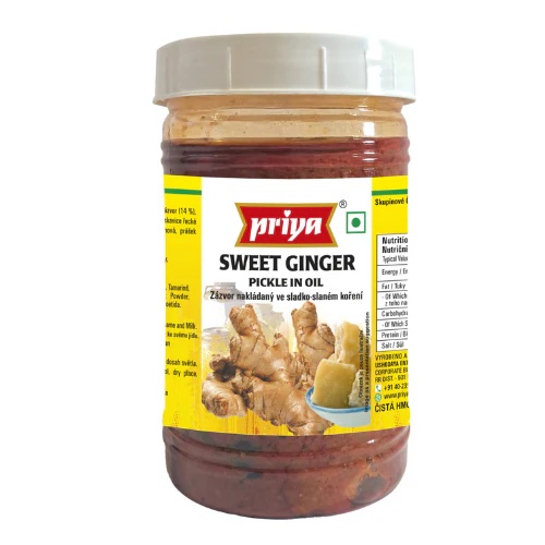 Sweet Ginger Pickle Without Garlic Priya 300g