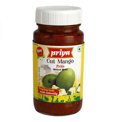 Cut Mango Pickle without Garlic Priya 300g