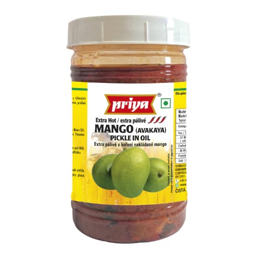 Mango Pickle (Extra Hot) Without Garlic Priya 300g