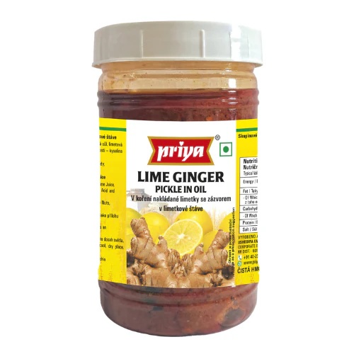 Lemon Ginger Pickle Without Garlic Priya 300g