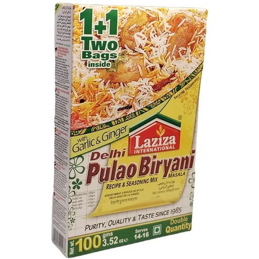 [RC7/RW1] Pulao Biryani Masala Laziza 100g