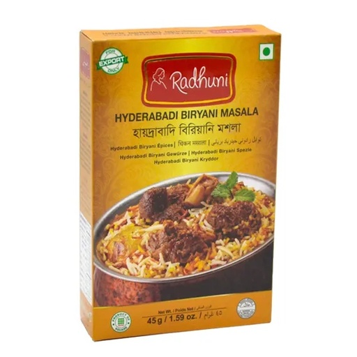 [RC7/RW4] Hyderabadi Biryani Masala Radhuni 45g