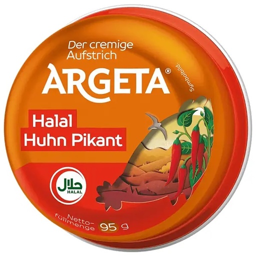 Argeta Halal Huhn Pikant 95g