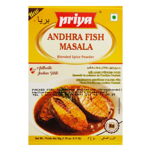 [RC7/TP1/CT7] Andhra Fish Masala Priya 50g