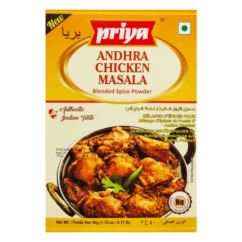 [RC7/TP1/CT7] Andhra Chicken Masala Priya 50g