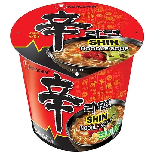 Hot Shin CUP Noodle Nongshim 68g